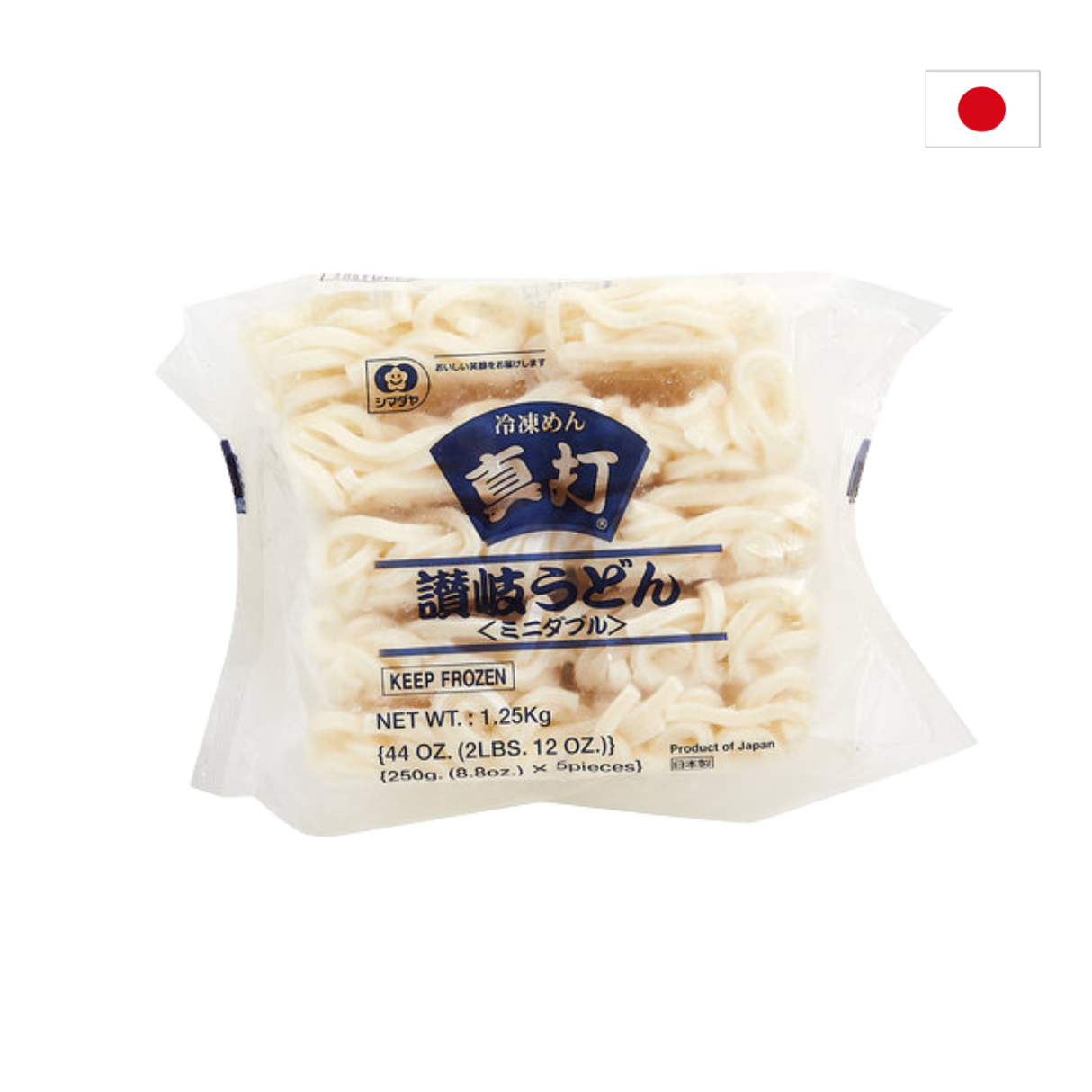 Shimadaya Reito Sanuki Udon (Frozen, 250g x 5)