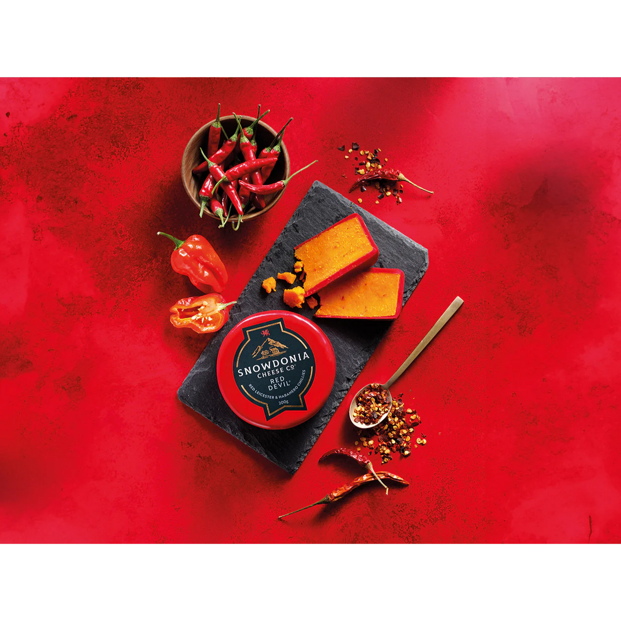 Snowdonia - Red Devil (Red Leicester Cheese with Chili, 200g)