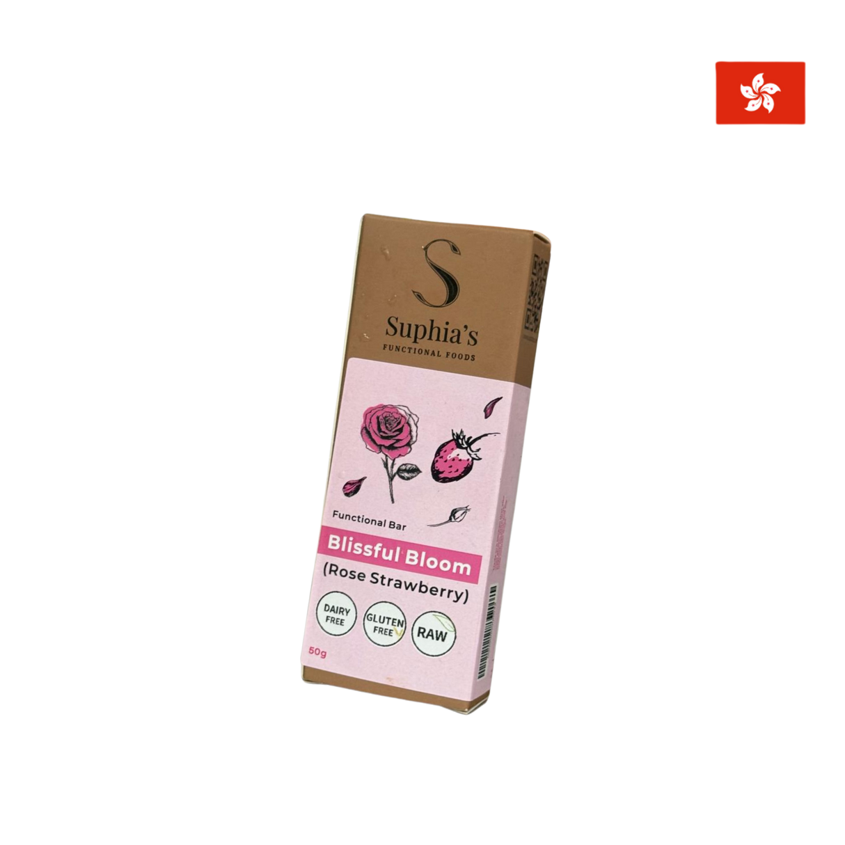 Suphia's Functional  Foods - Blissful Bloom Rose strawberry (Frozen, 50g)