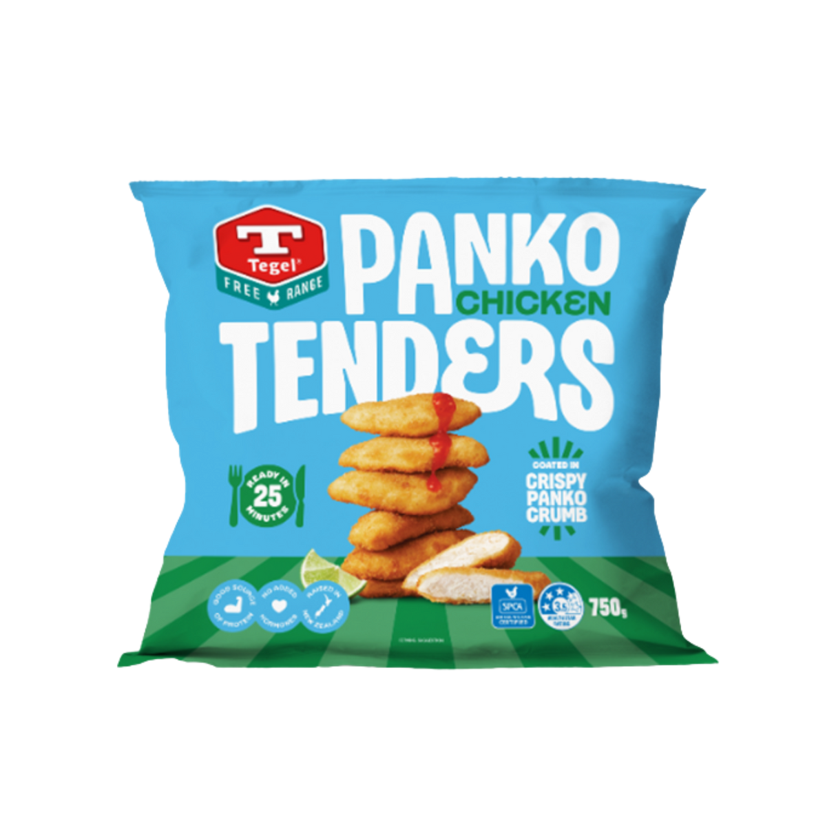 Tegel Free Range Panko Crumbed Tenders (Frozen, 1kg)