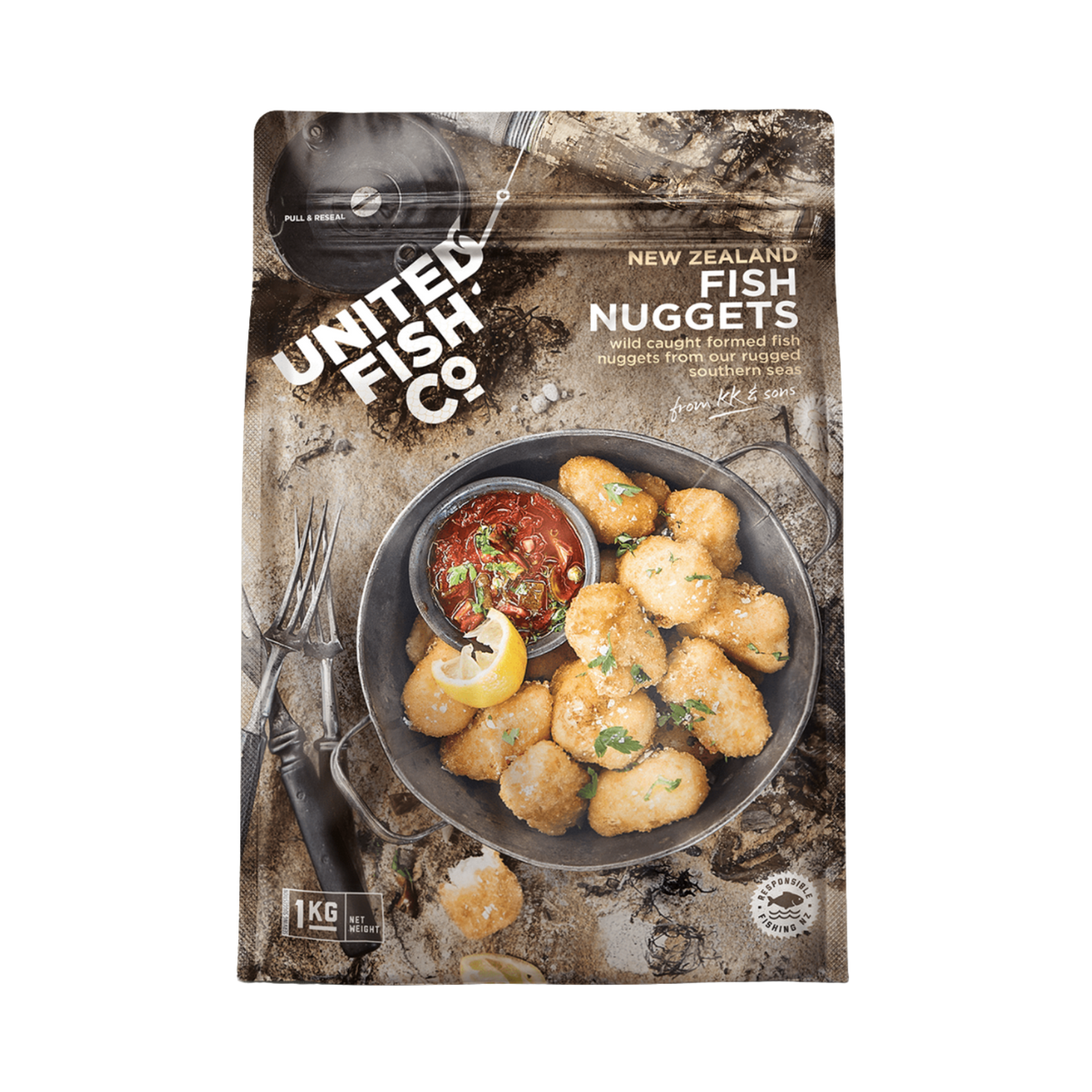 United Fish Co. Crumbed Fish  Nugget (Frozen, 1kg)