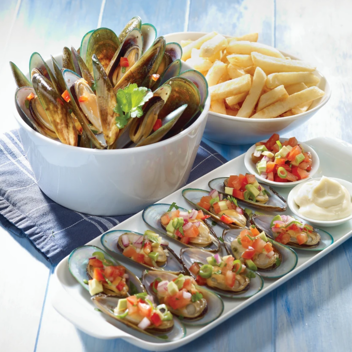 Omega Greenshell Mussel  (Frozen, Whole, 1kg)
