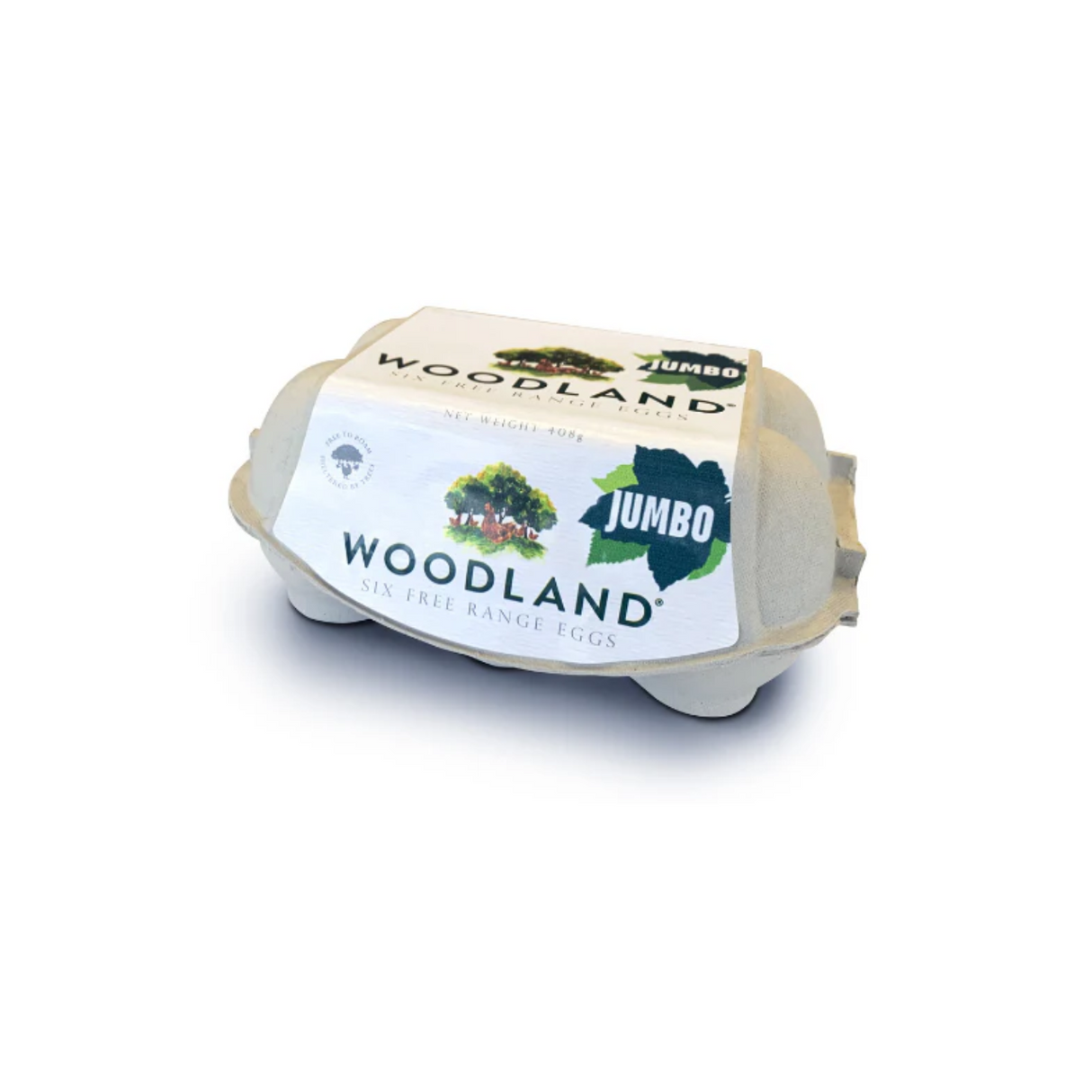 Woodland Free-Range Eggs (Jumbo, 6 pack)