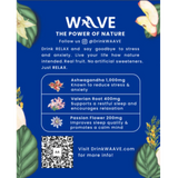 WAAVE RELAX - Ashwagandha, Rooibos, Apple & Vanila (250ml)