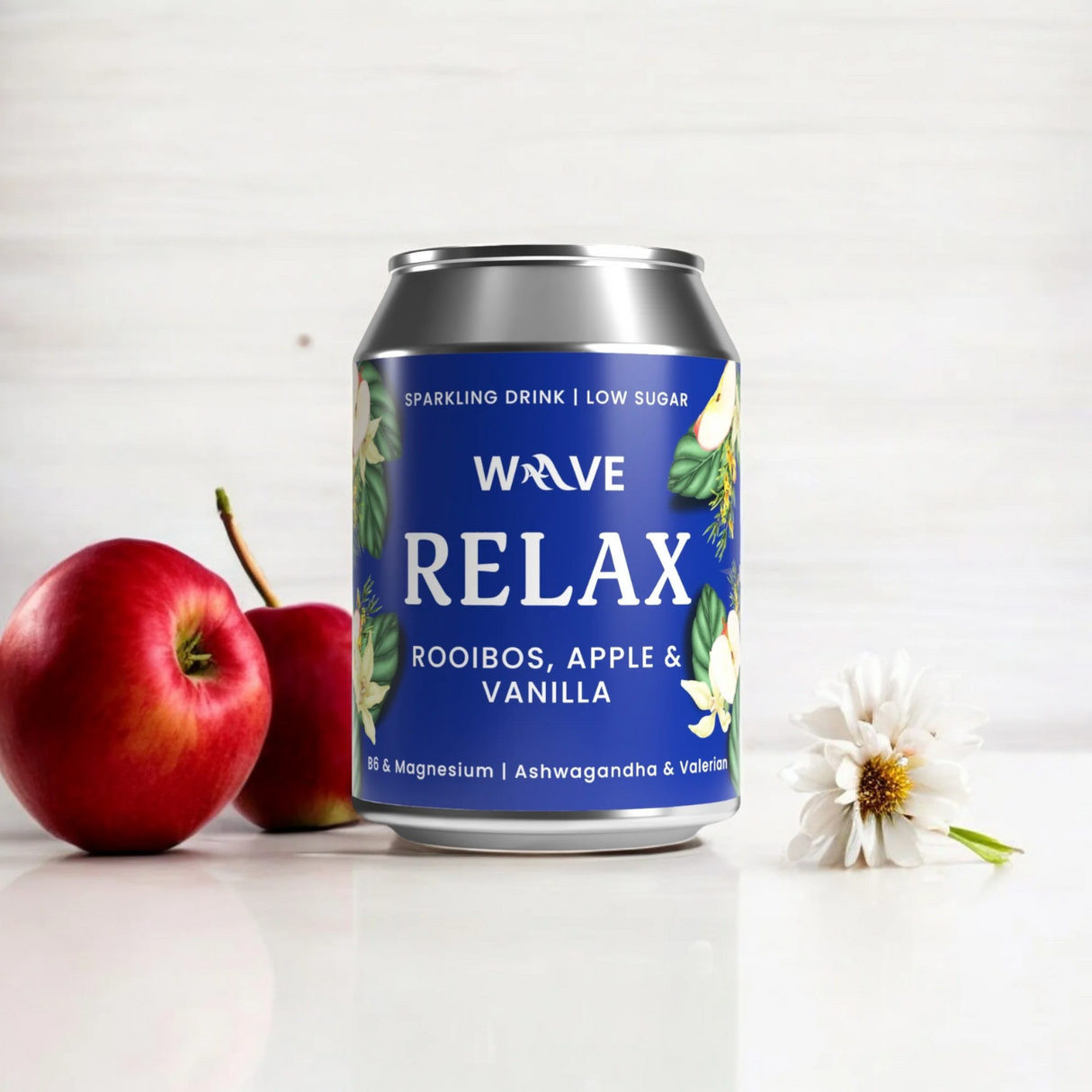 WAAVE RELAX - Ashwagandha, Rooibos, Apple & Vanila (250ml)