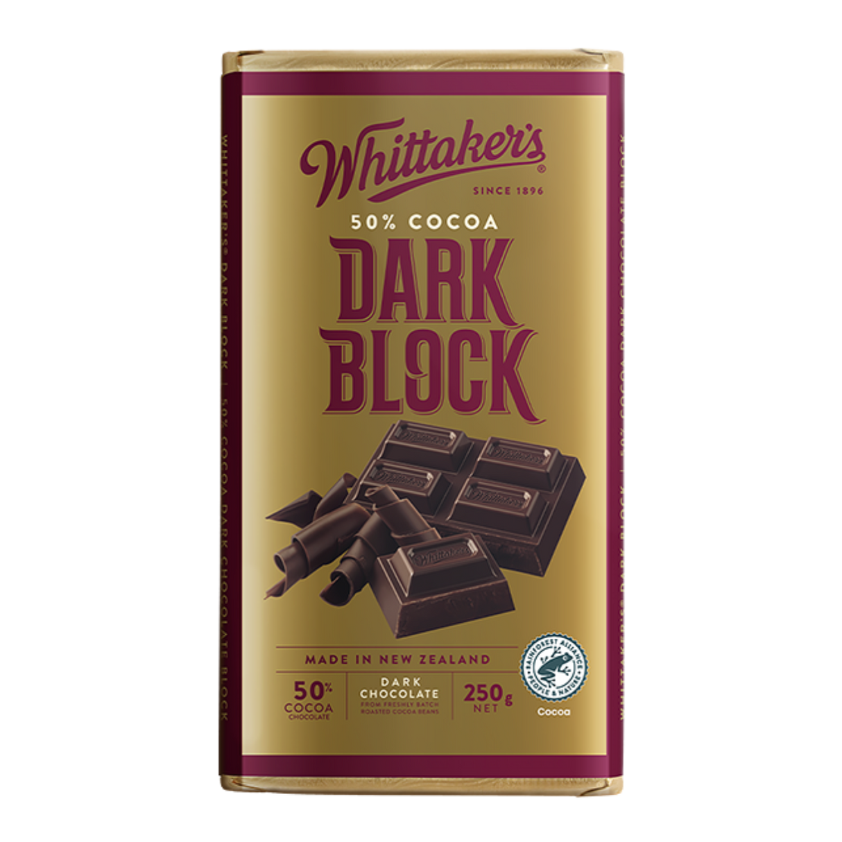 Whittaker's 50% Dark Chocolate Block (250g)