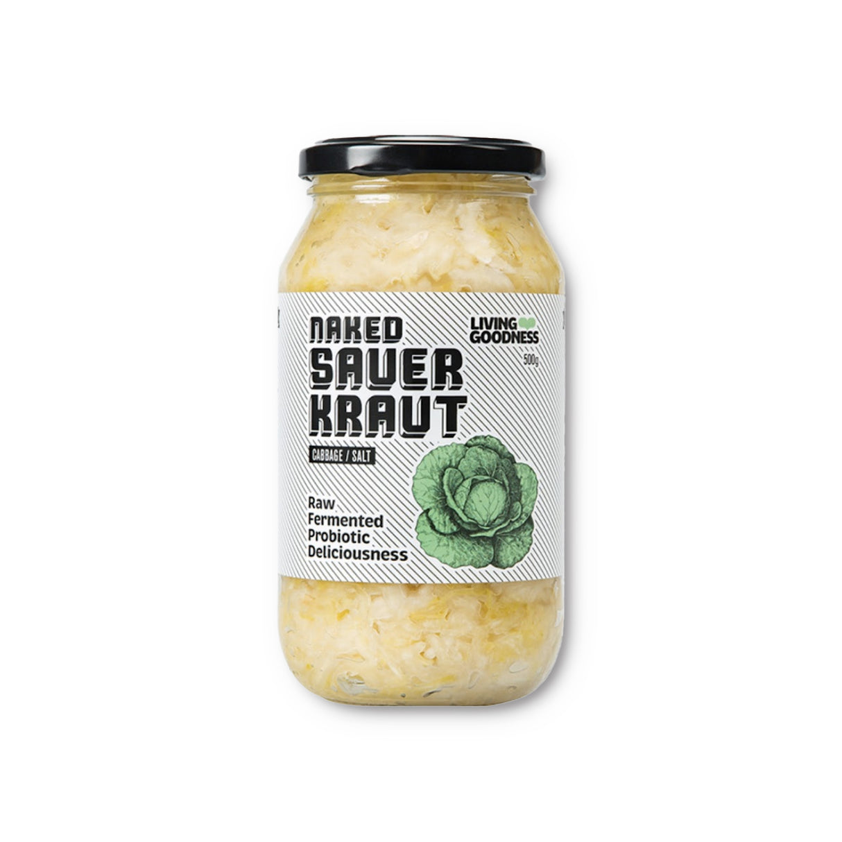 Living Goodness Naked Sauerkraut (Chilled, 500g)